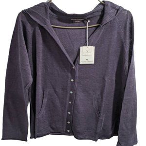 COPY - ISLAND COMPANY NAVY KNIT HOODIE/CARDIGAN